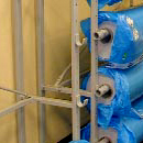 One-sided rack for floor carpet