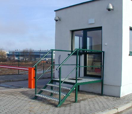 Steel stairways